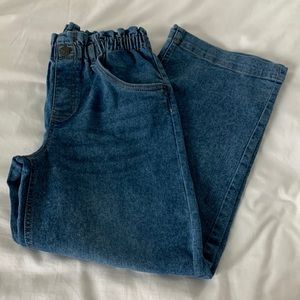 HUDSON Girls Paper bag Wide Leg Jeans